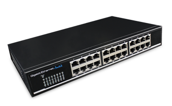 24口全千兆桌面可上機架交換機