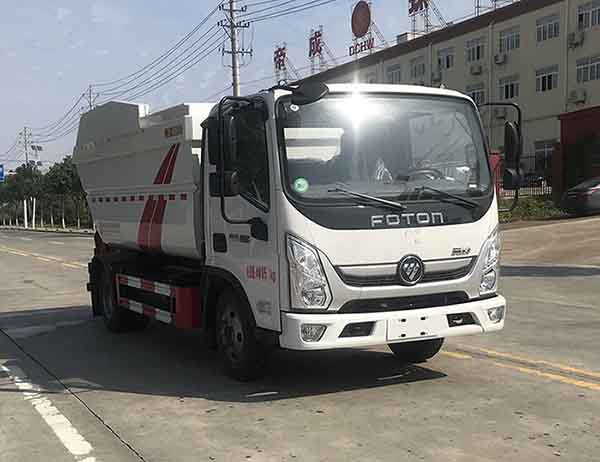 福田奧鈴后掛桶式垃圾車